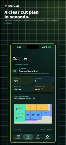 KerfMate: Cut List Optimizer screenshot