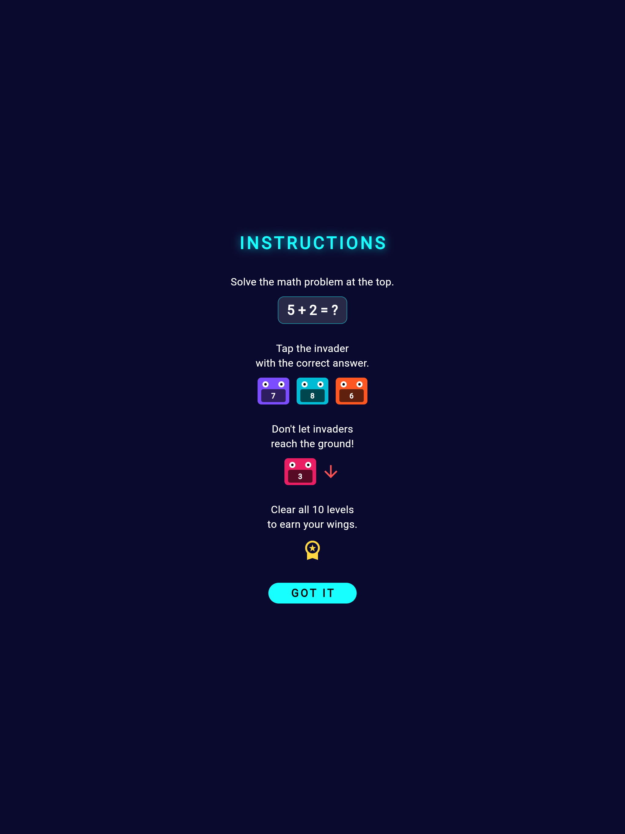 Math Invaders Arcade