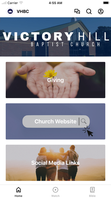 Screenshot 1 of Victory Hill Baptist Church App