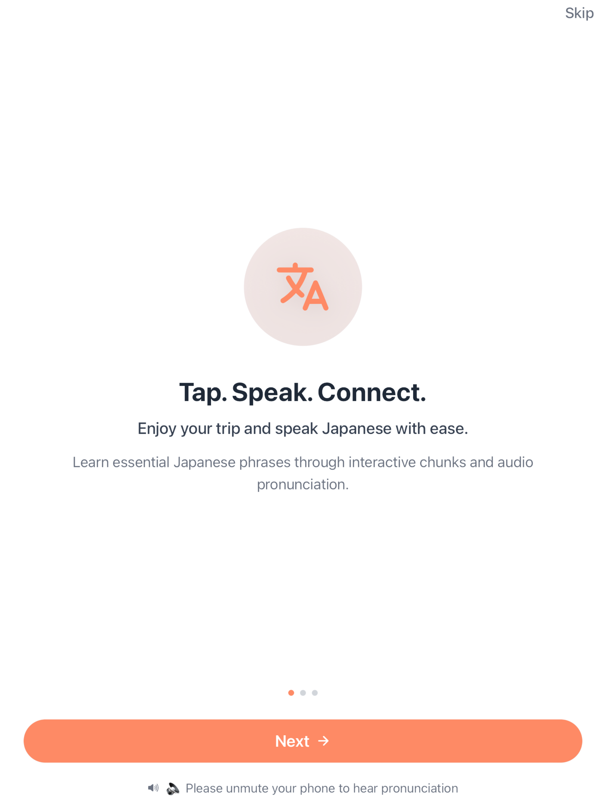 Instant Japanese: Tap & Speak