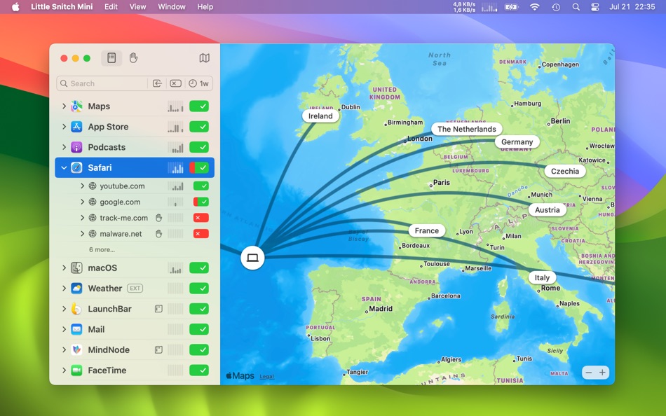 #1. Little Snitch Mini (macOS) بواسطة: Objective Development