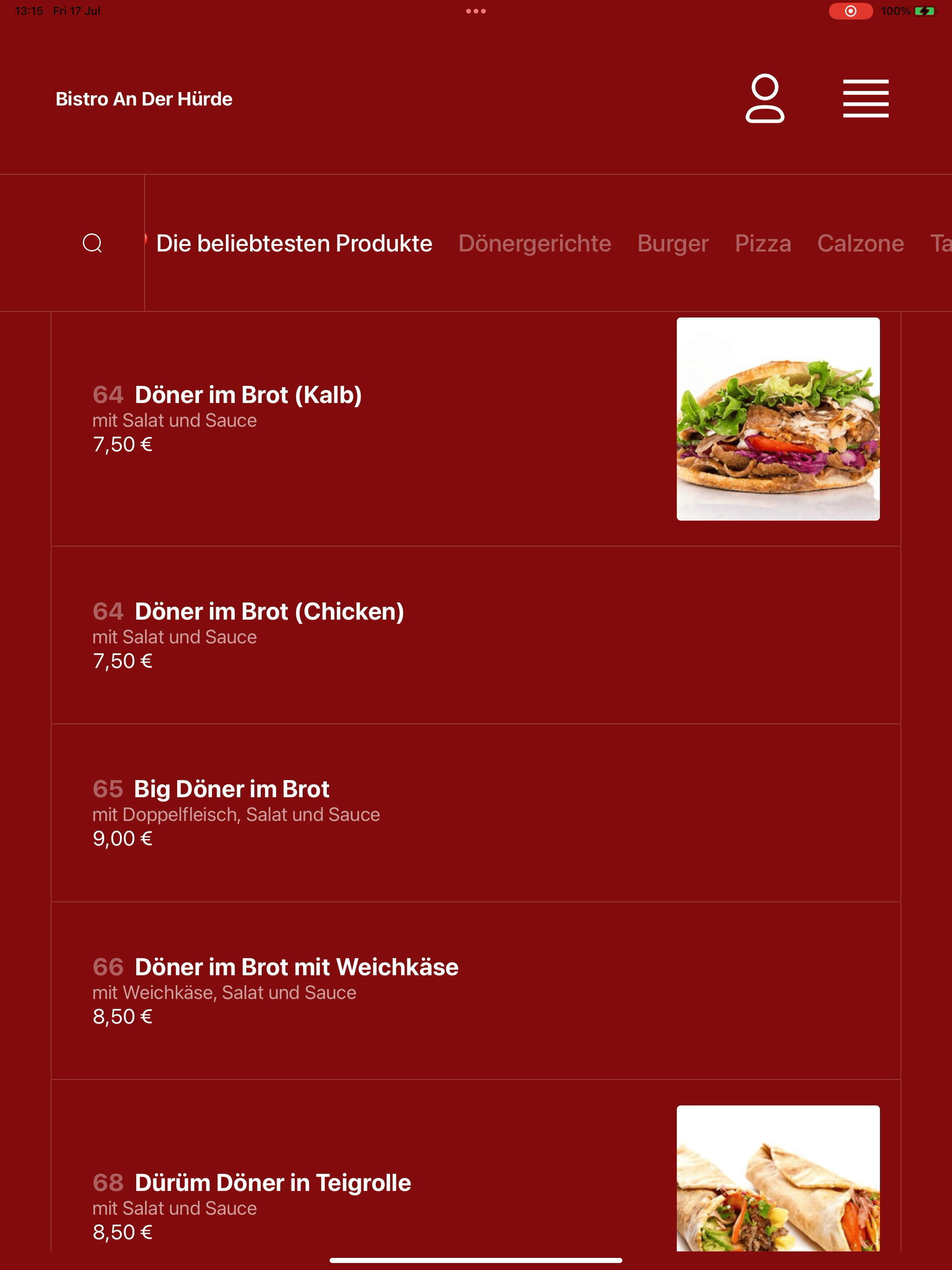 Bistro An Der Hürde DE screenshot 6
