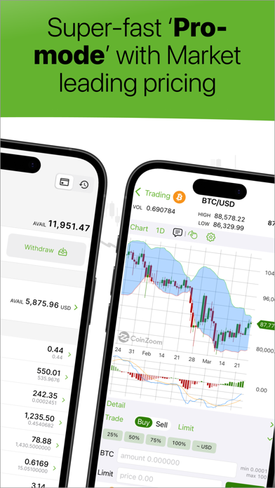 CoinZoom Buy, Spend, Send BTC iPhone screenshot 8 - Finance app