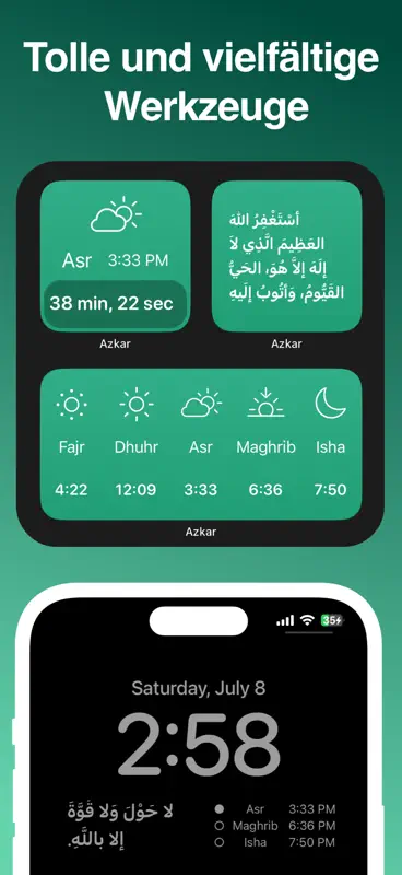 Azkar : Gebetszeiten & Athan screenshot 5 of 10