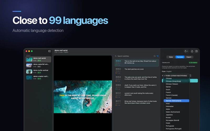 AI Subtitle Generator: SRT iPhone screenshot