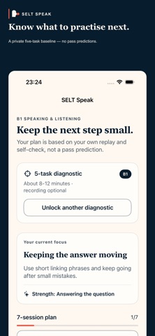 SELT Speak: B1/B2 Coach iPhone screenshot