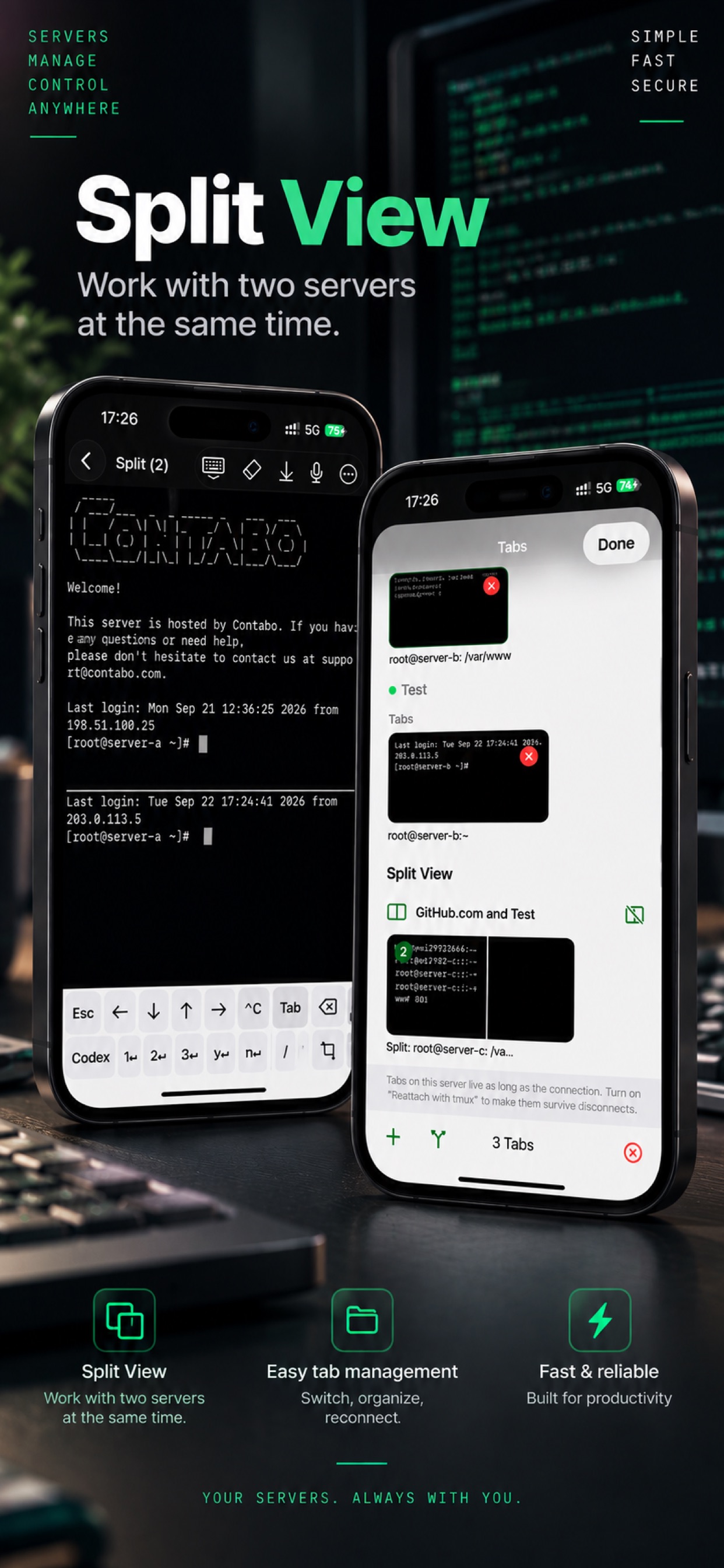 Screenshot 2 of OrbitSSH - Mobile Terminal