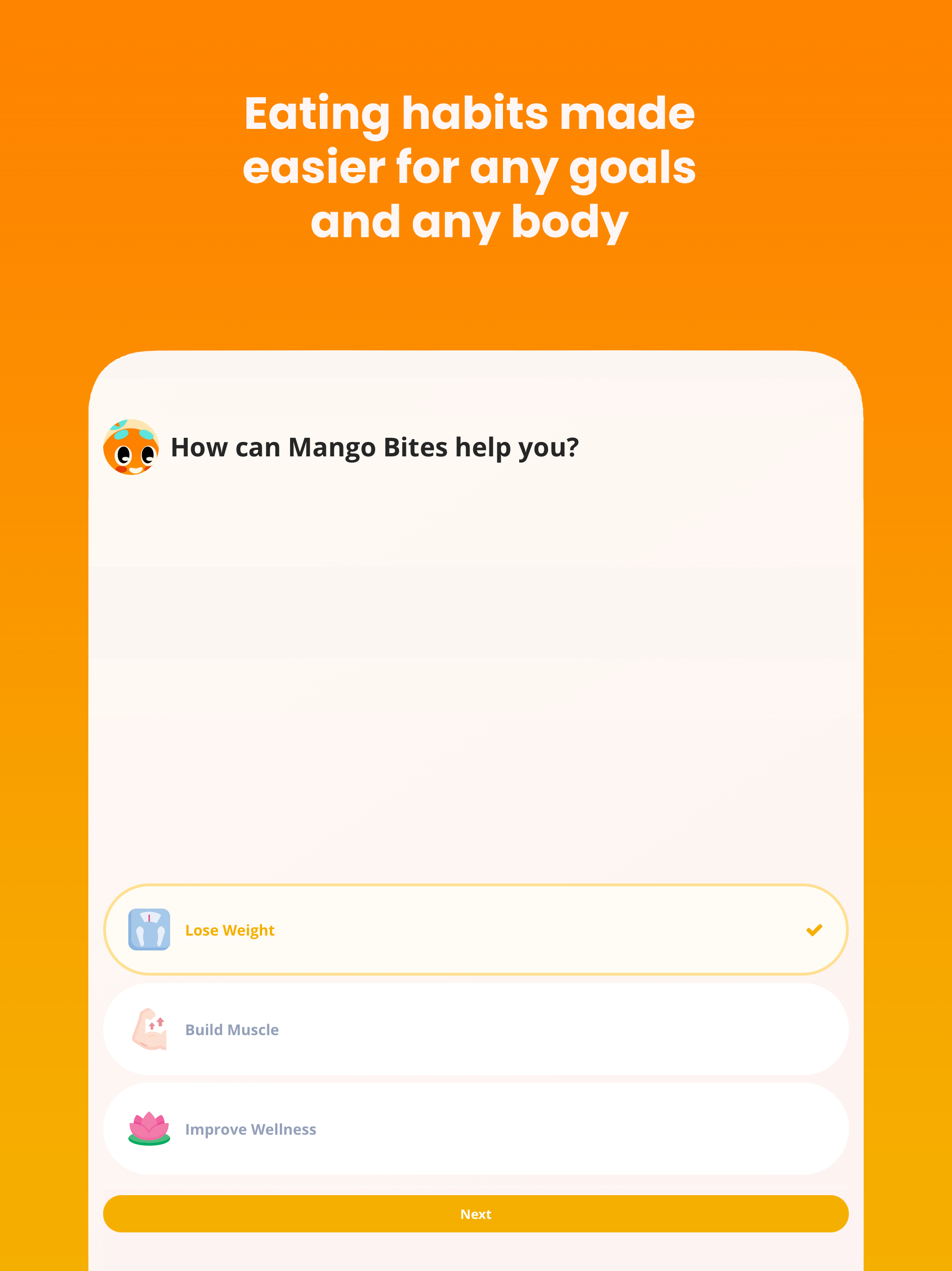 Mango Bites - Food Tracker