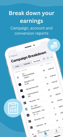 Affiliate Stats iPhone screenshot