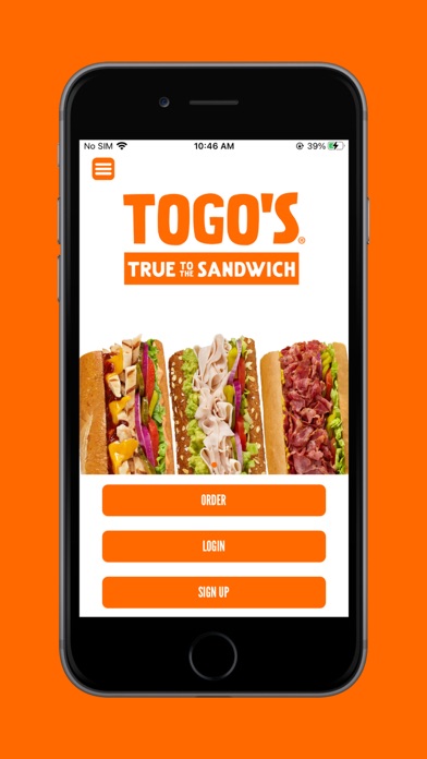 TOGO'S Sandwiches Screenshot
