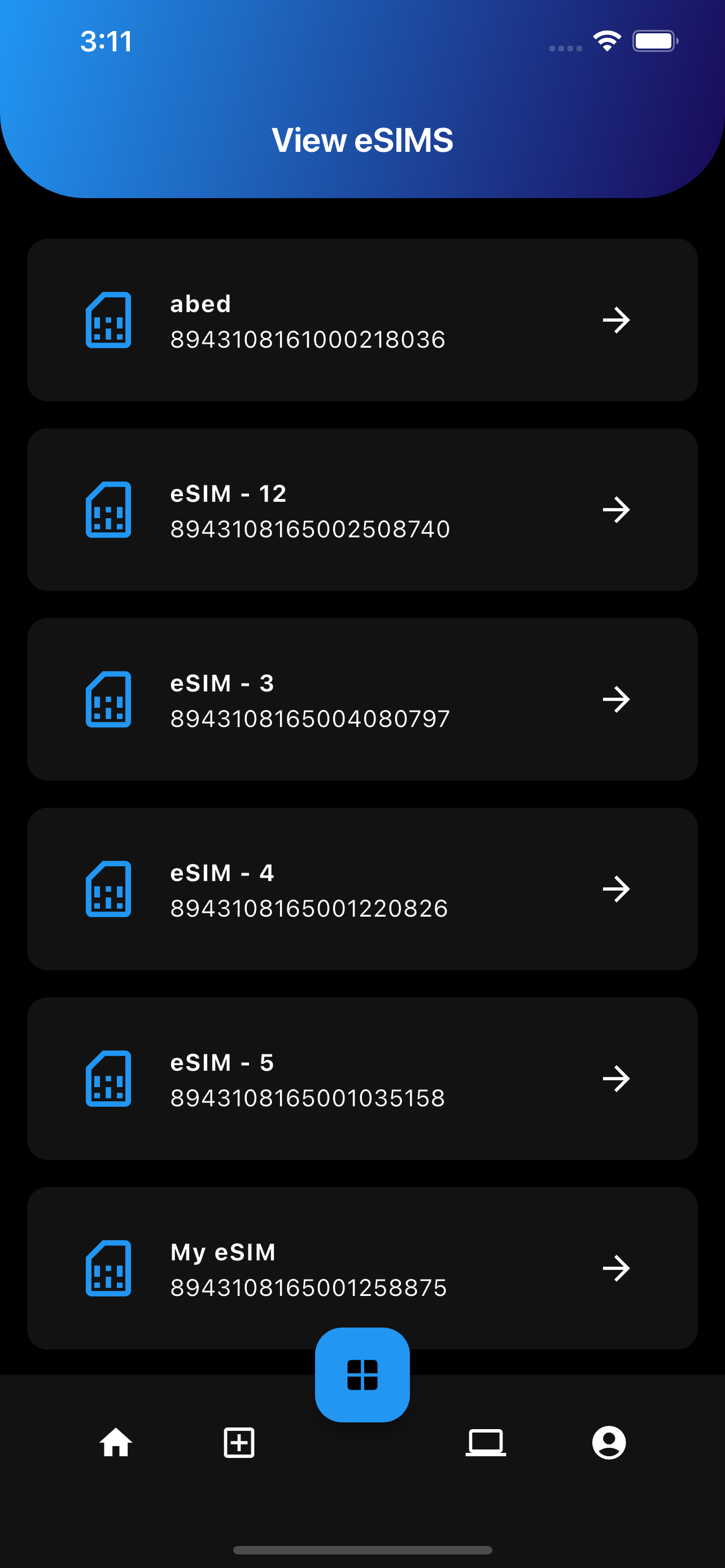 PCG eSIM