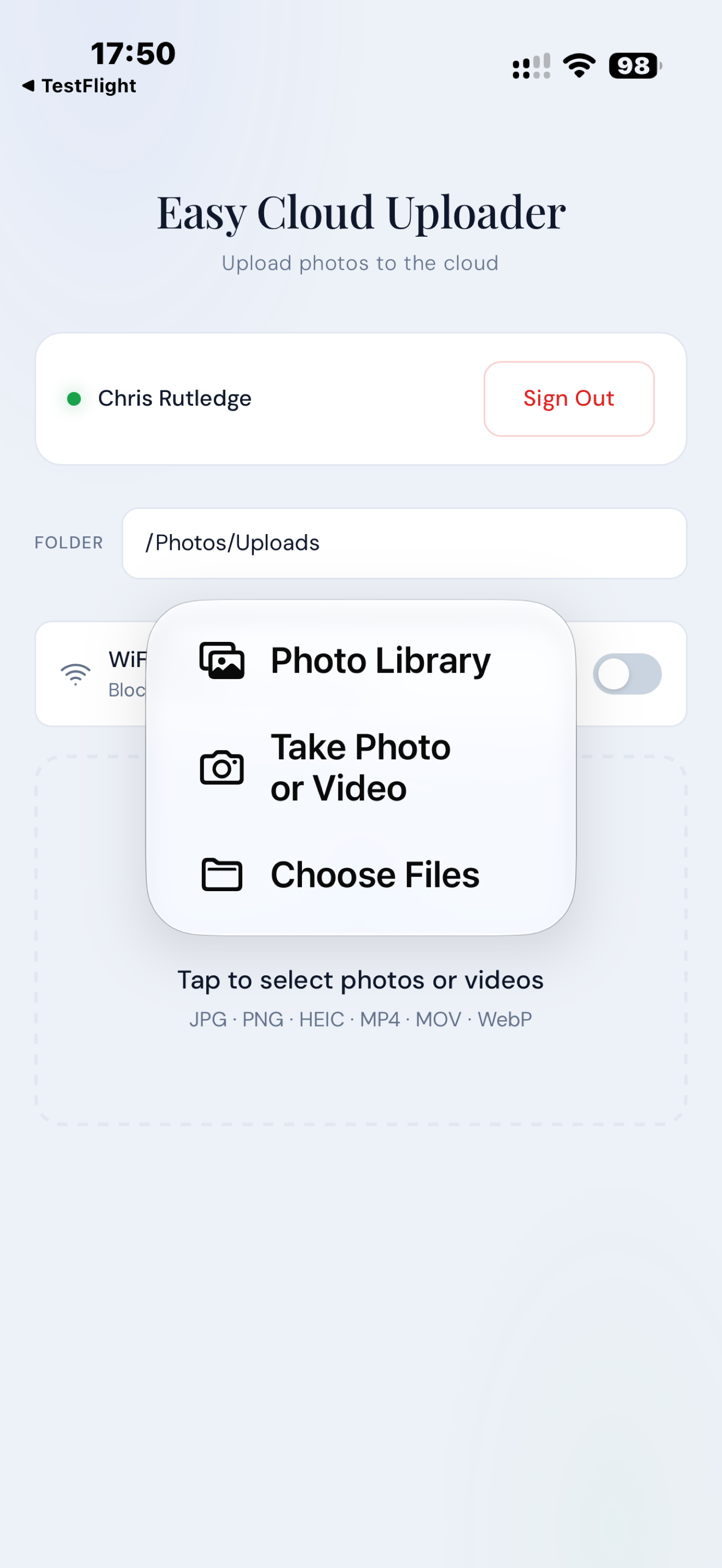Easy Cloud Uploader screenshot 3