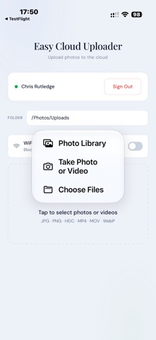 Easy Cloud Uploader screenshot