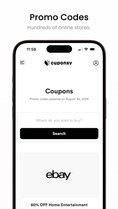 Cuponsy: Coupons and Cashback Screenshot