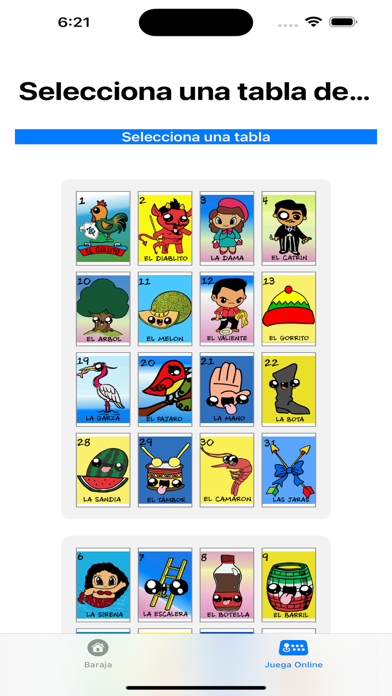 Game Loteria Mexicana Screenshot