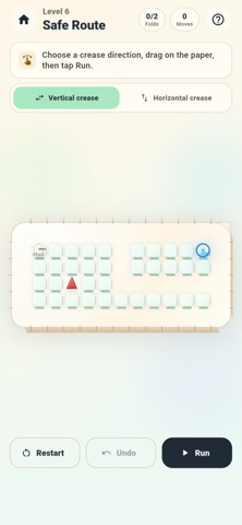 Foldings: Puzzle Runner iPhone screenshot