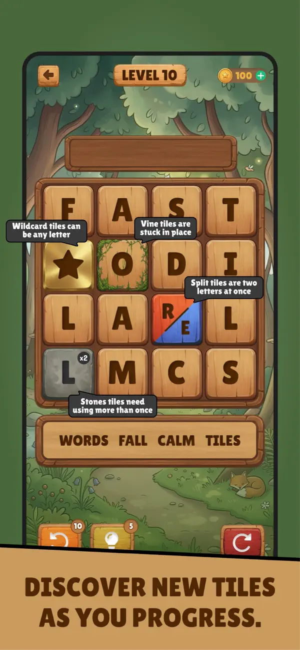 Screenshot #3 pour Downfall - Offline Word Puzzle