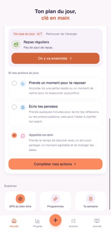 Plenia : GPS du bien-être iPhone screenshot