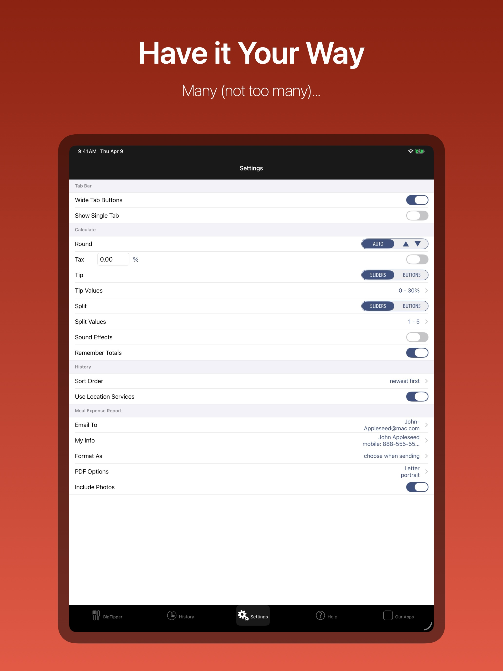 BigTipper™ screenshot 8