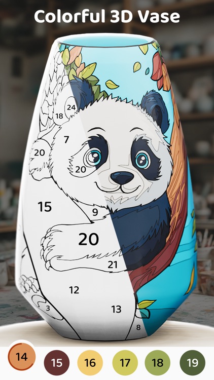 Vase 3D – Color by Number