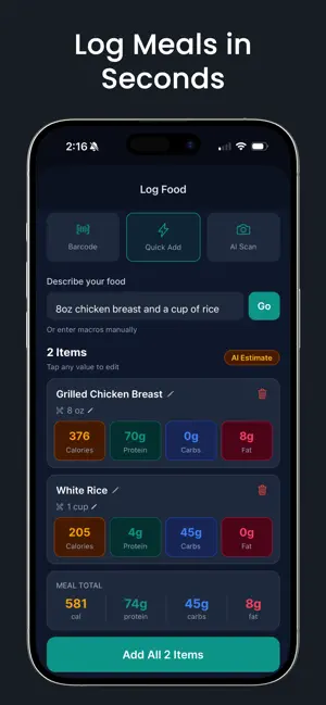 Staq: Macro & Workout Tracker screenshot 3
