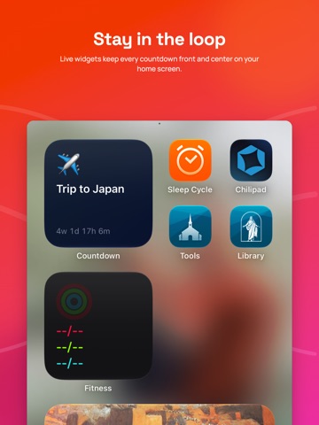 Countdown — Widget iPad screenshot
