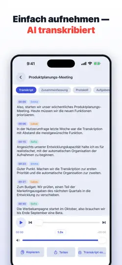 Screenshot von AI Voice Recorder Pro auf dem iPhone 1