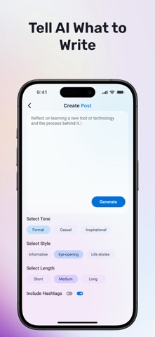Raaye AI: Post Generator screenshot