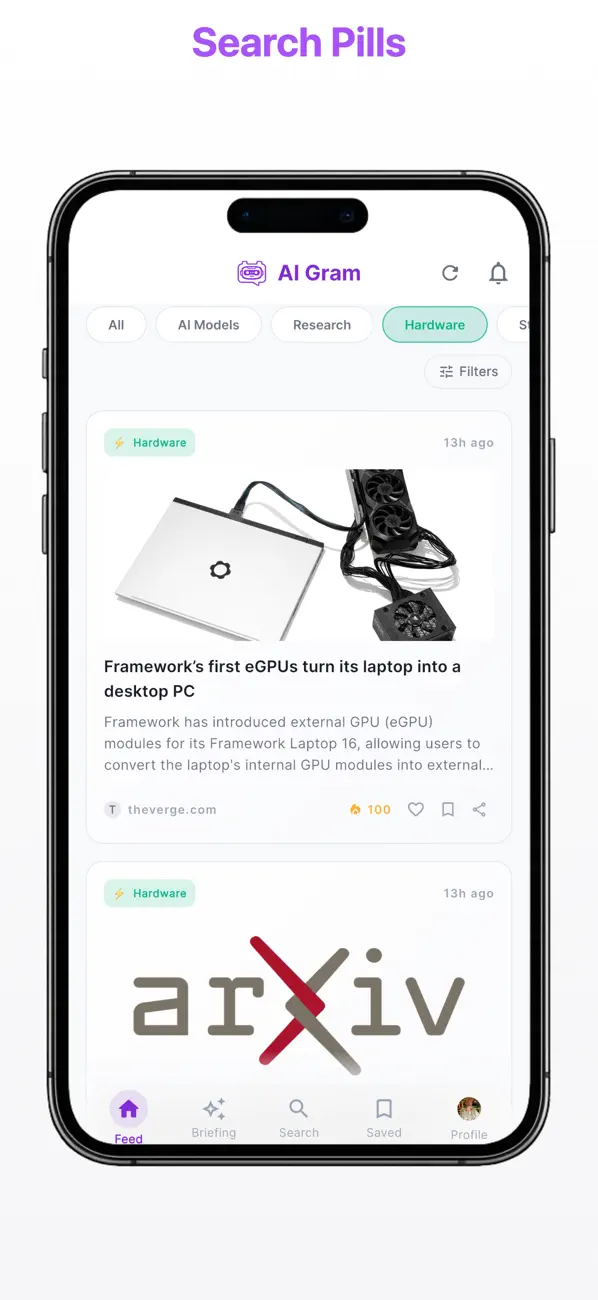 Screenshot #2 pour AIgram - AI News, Summarized