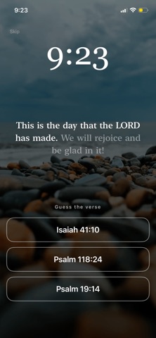 Rise in Grace: Bible Alarm iPhone screenshot