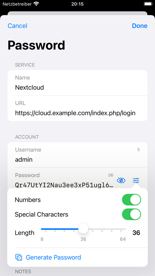 #5. Passwords for Nextcloud (iOS) 由: Johannes Schliephake