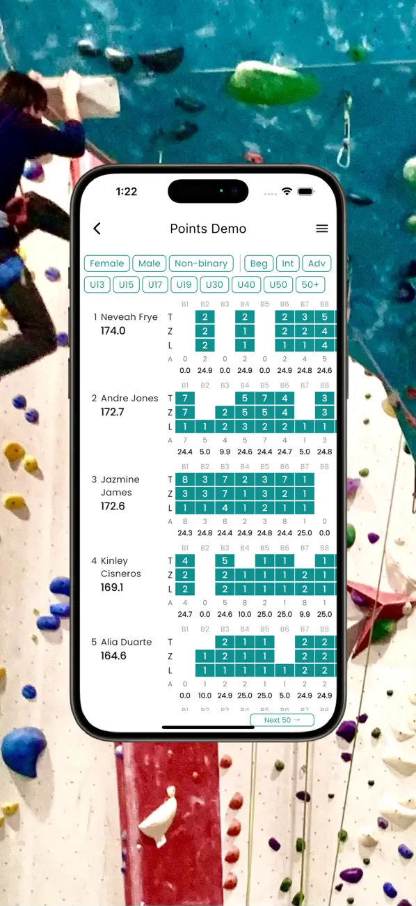 Screenshot #2 pour Boulder Scoring