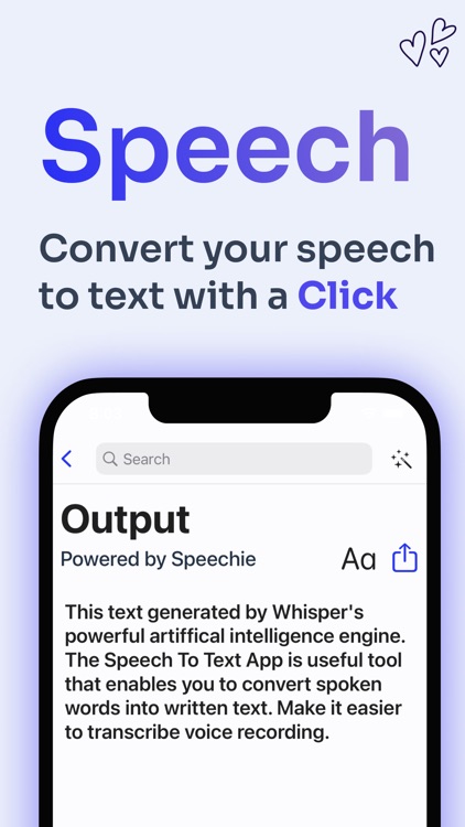 Speech To Text & Transcribe