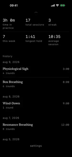 Prāṇa: Breathwork & Sleep screenshot 4