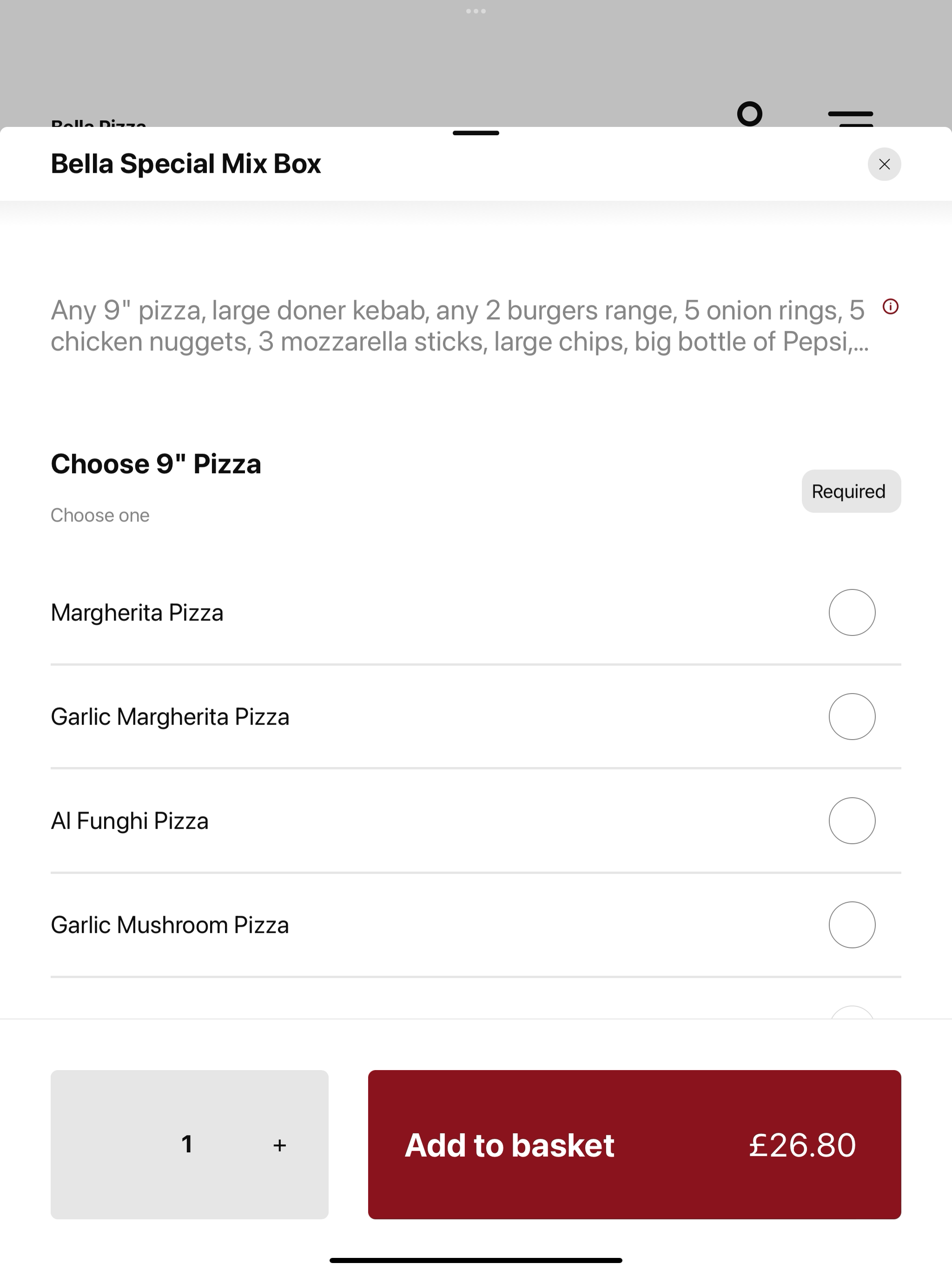 Bella Pizza Knottingley UK