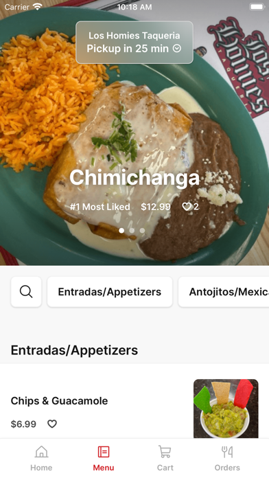 Screenshot 2 of Los Homies Taqueria App