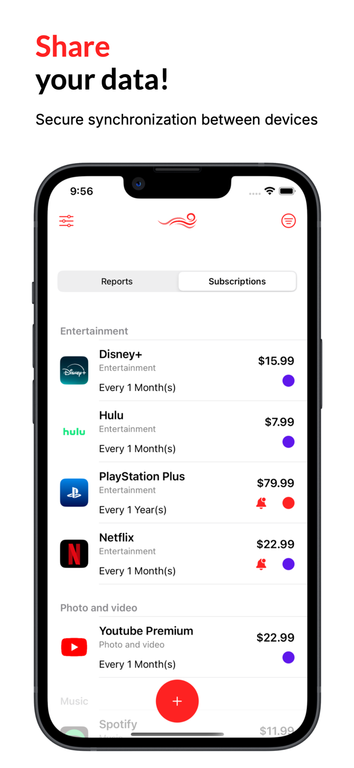 SubFlow  Subscription tracker
