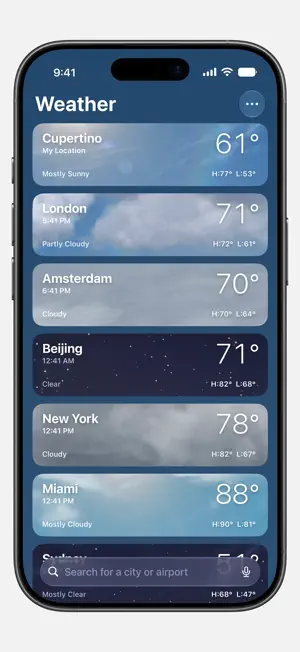 Weather screenshot 1