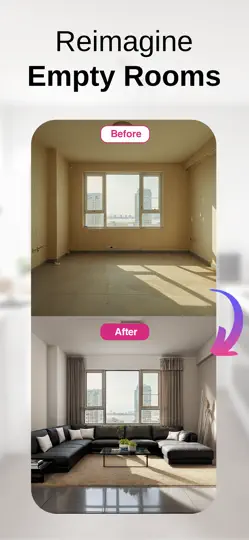 Скриншот RoomGPT — AI интерьер дизайн на iPhone 3