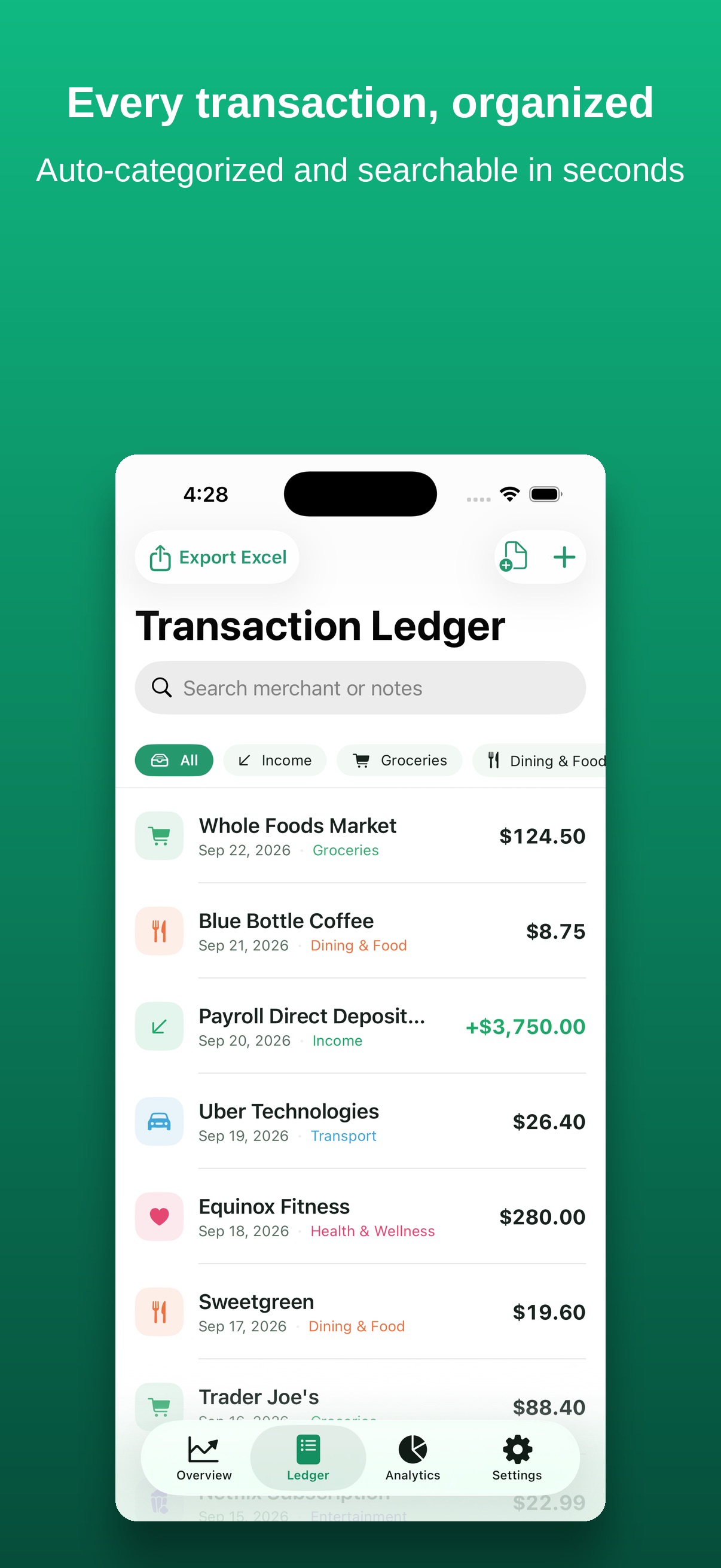 Screenshot 1 of JetRise StatementSnap