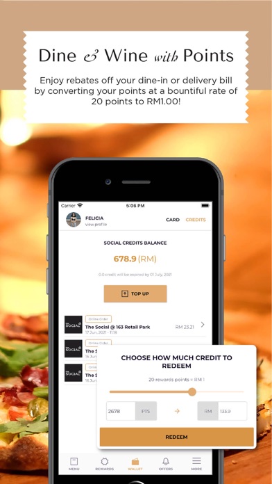 The Social Rewards Screenshot
