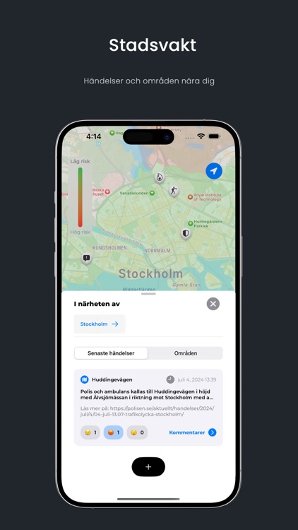 Stadsvakt: Händelser nära dig