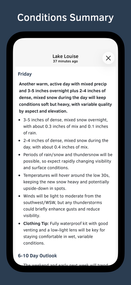 OpenSnow App Store screenshot 7
