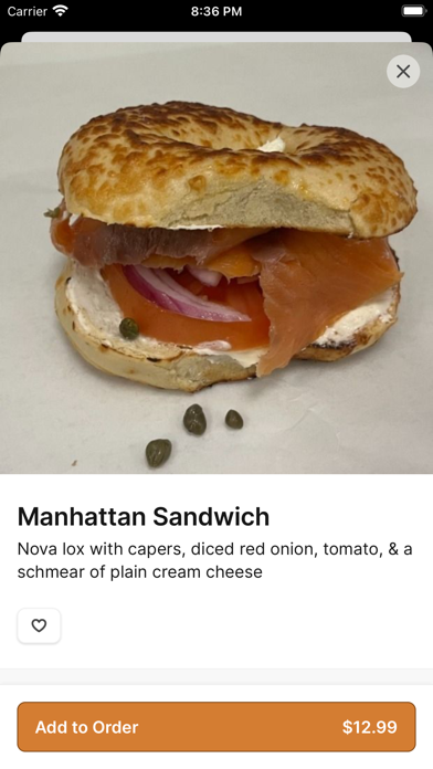 Brew-Za-Bagels iPhone screenshot 3 - Food & Drink app