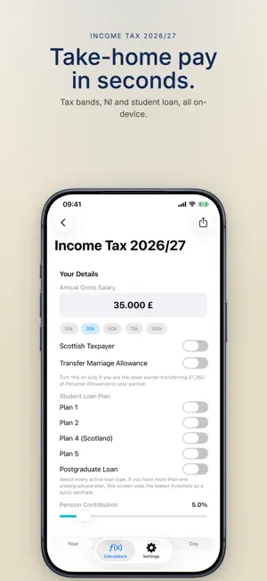 Tax Calculator UK 2026 screenshot 2