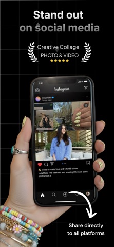 InstaMake: Photo Video Editor iPhone screenshot