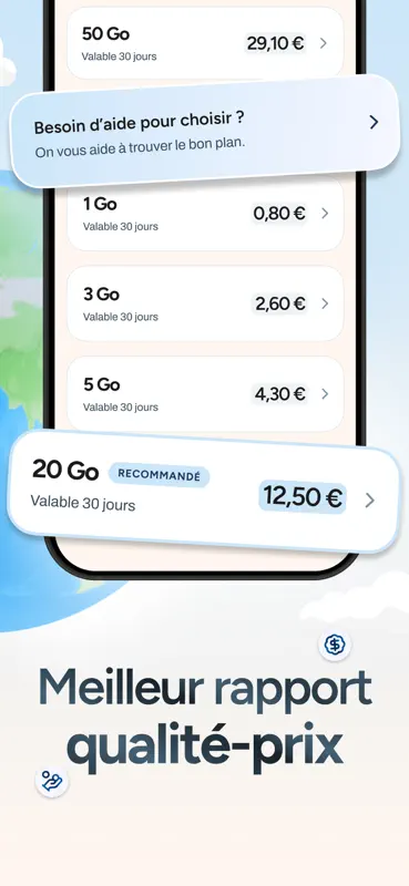 voilà : eSIM Voyage & Internet screenshot 2 of 5