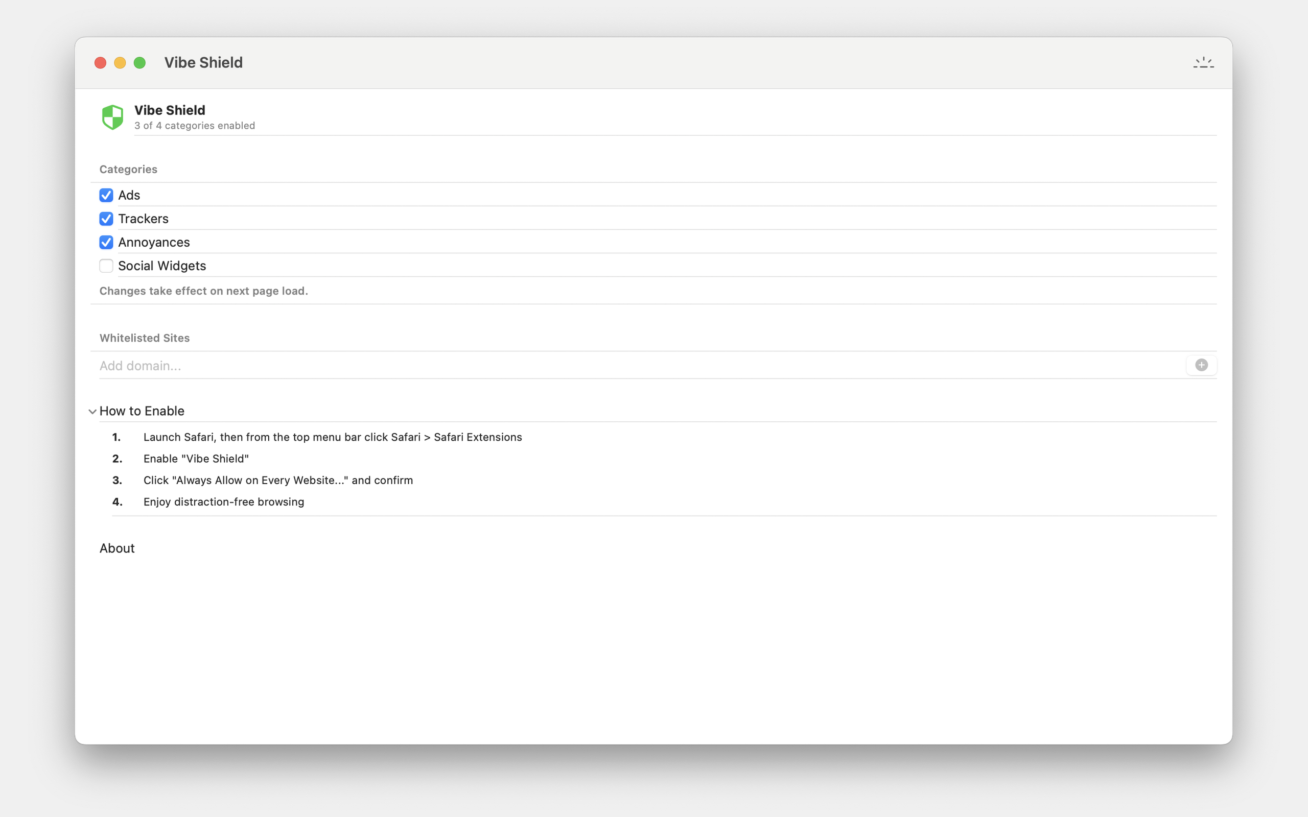 Vibe Shield: Smart Ad Blocker
