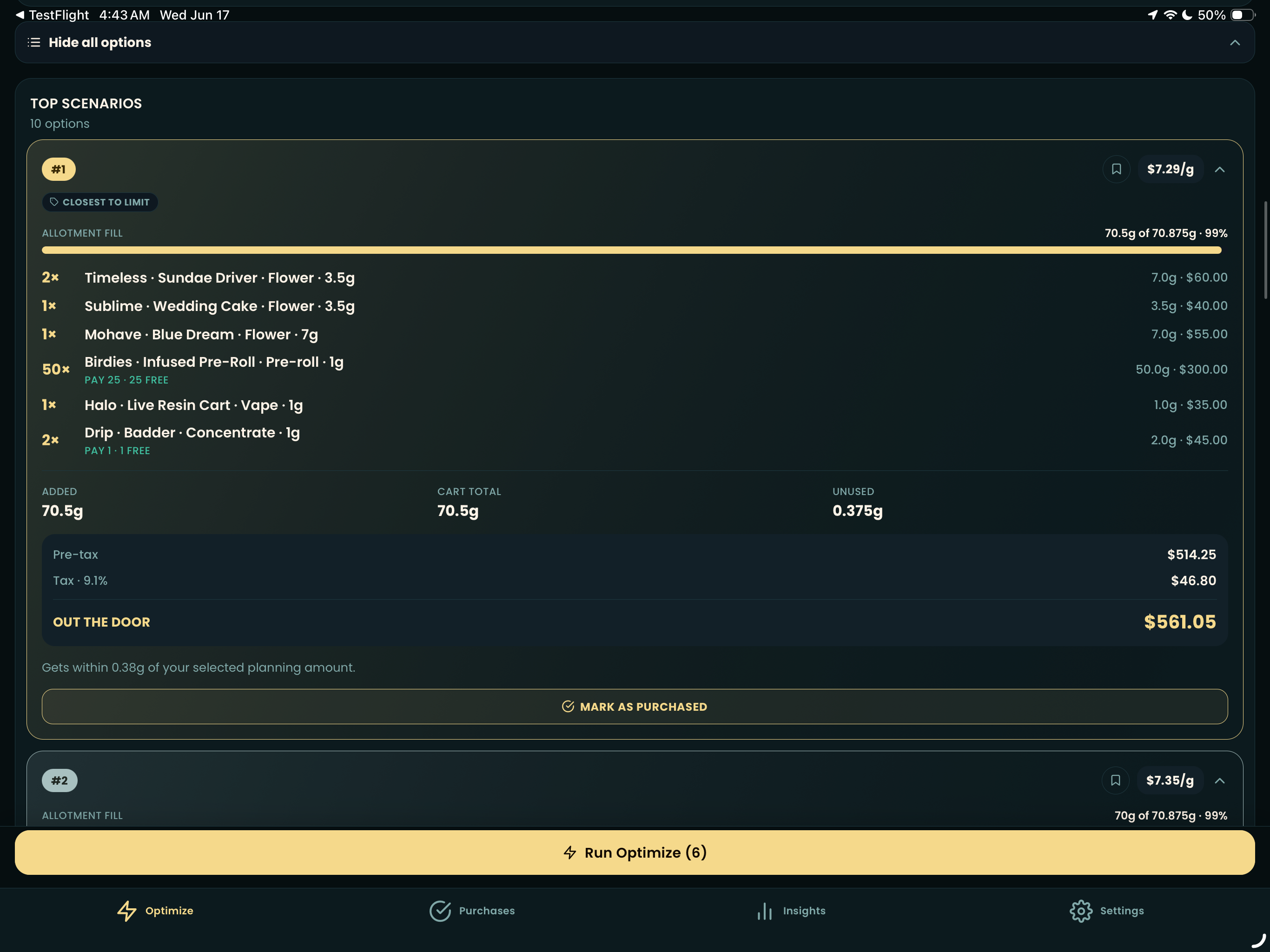 Allotment Optimizer screenshot 12