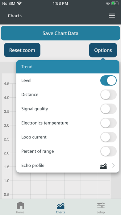 SITRANS mobile IQ Screenshot